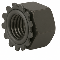 1/4-20 HEX KEPS NUT BLK PHOS LIGHT OIL ?DRY TO TOUCH? DARK BLACK